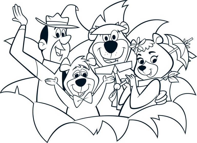 Yogi Bear coloring page 6