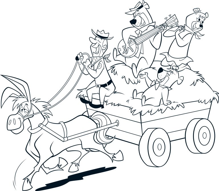 Yogi Bear coloring page 13