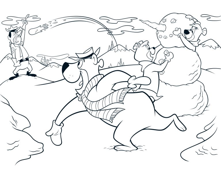 Yogi Bear coloring page 19