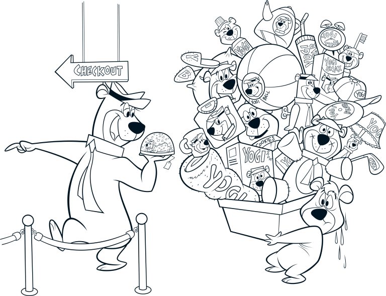 Yogi Bear coloring page 23