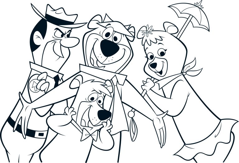Yogi Bear coloring page 24