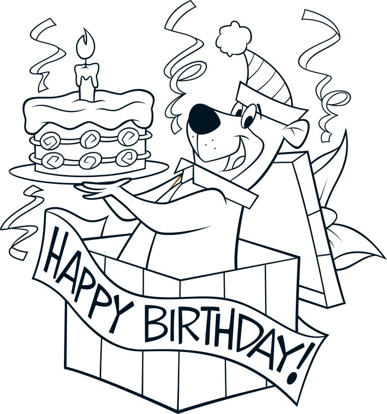 Yogi Bear coloring page 2