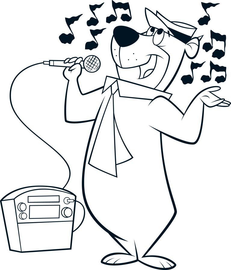 Yogi Bear coloring page 3