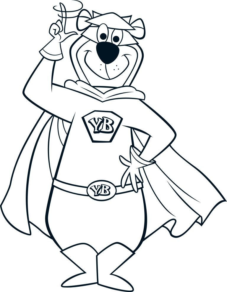 Yogi Bear coloring page 11